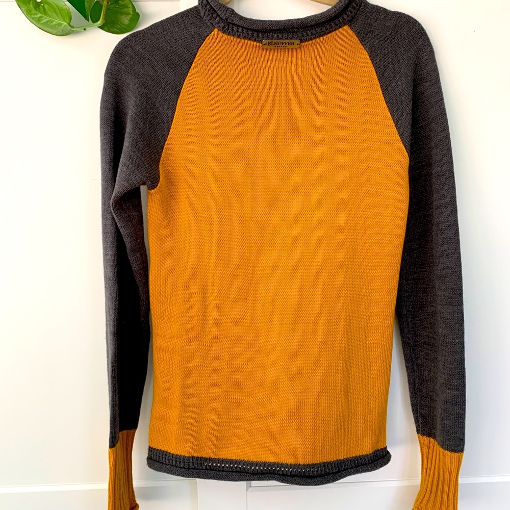 Hufflepuff Mock Neck Sweater by Elhoffer Design - Picture 2 of 4